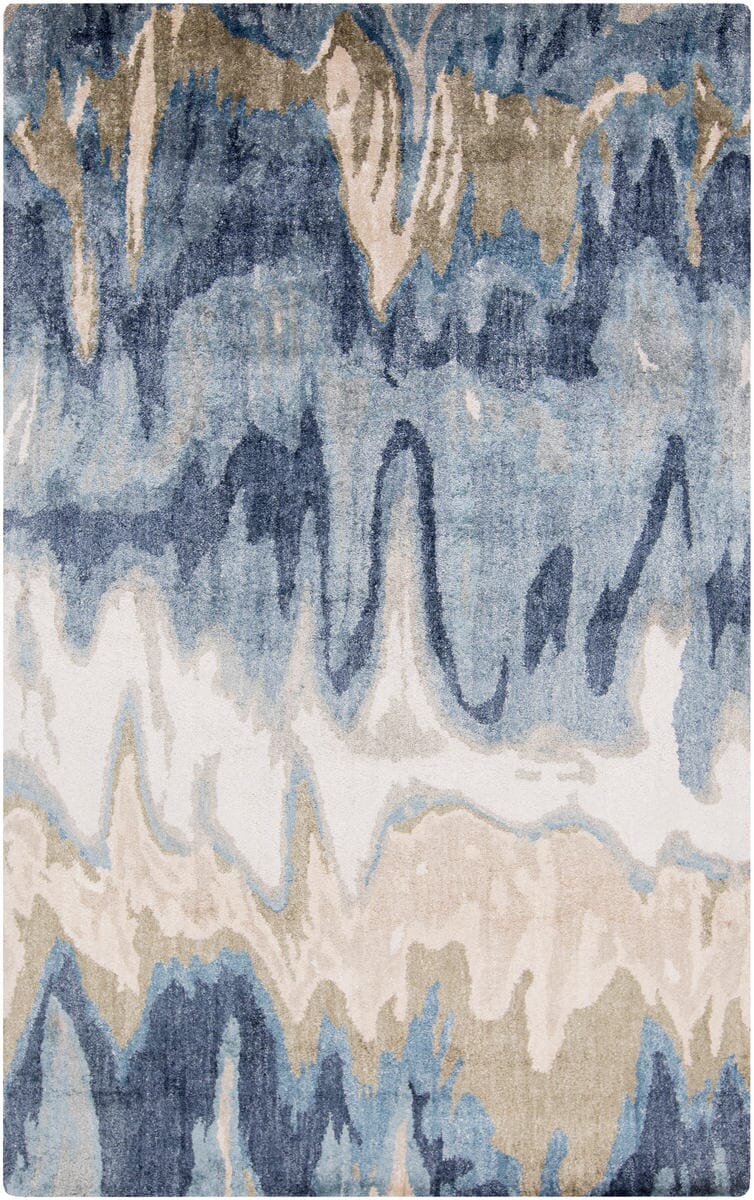 Surya Gemini Gmn-4021 Light Gray / Cobalt / Navy Rugs.