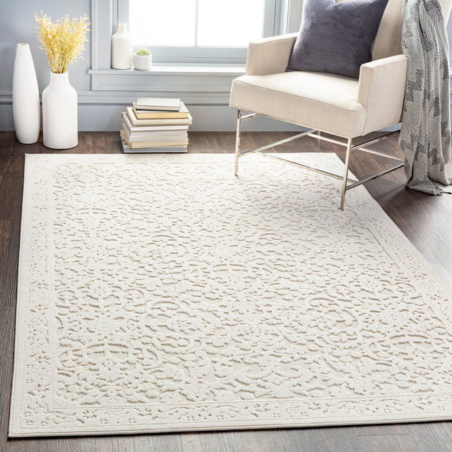 Surya Greenwich Gwc-2310 Cream, Medium Gray Rugs.