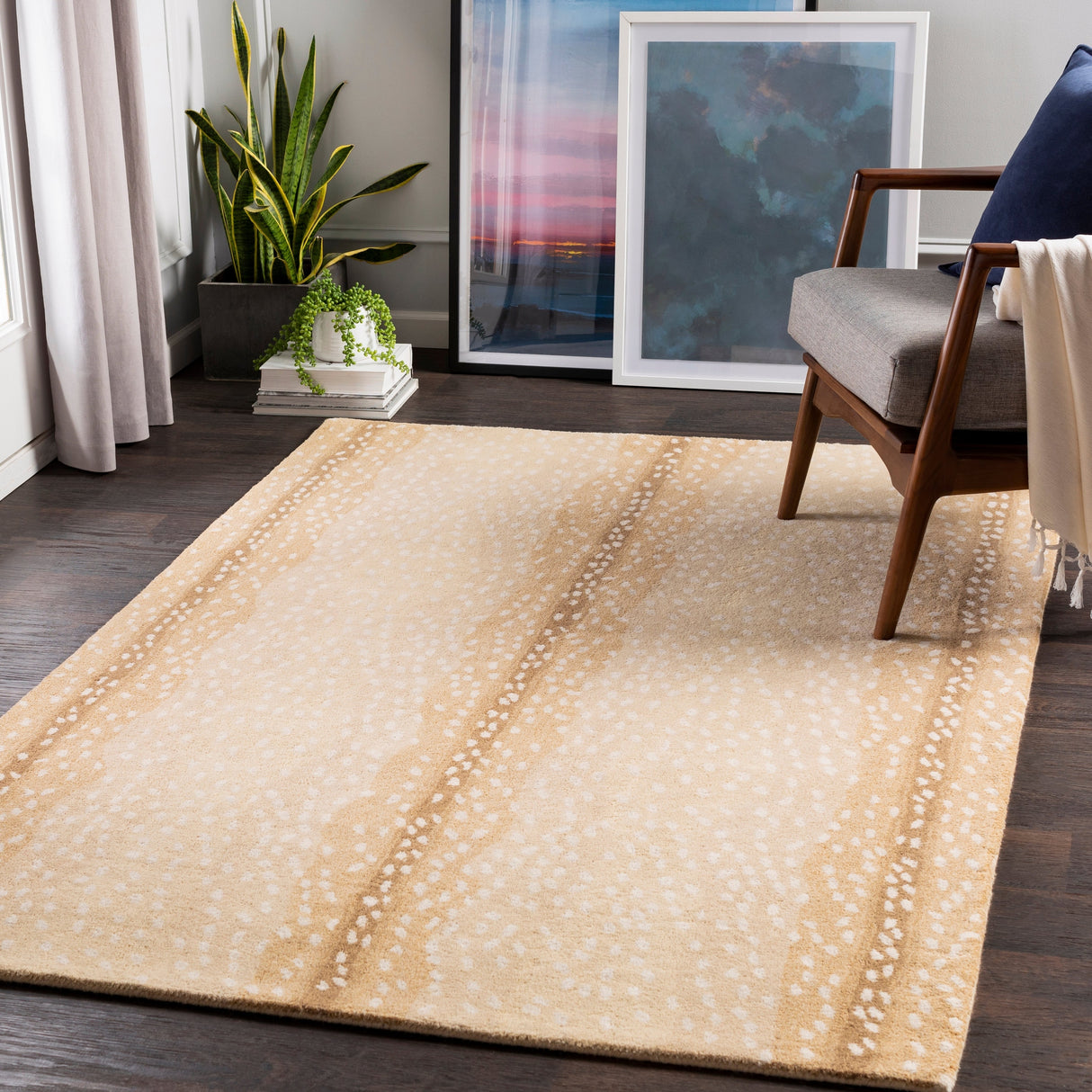 Surya Gazelle Gzl-2300 Camel, Beige, Taupe, Wheat Rugs.