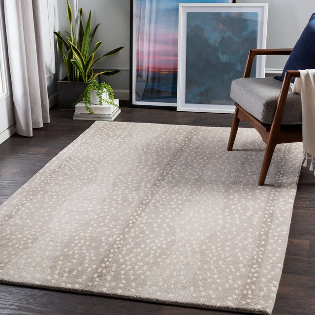 Surya Gazelle Gzl-2301 Medium Gray, Taupe, Light Gray, Beige Rugs.