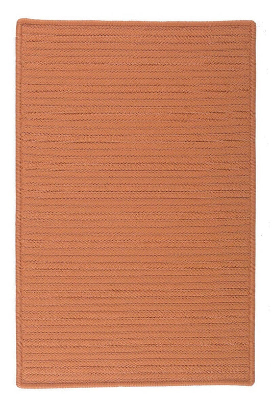 Colonial Mills Simply Home Solid H073 Rust / Orange Solid Color Area Rug
