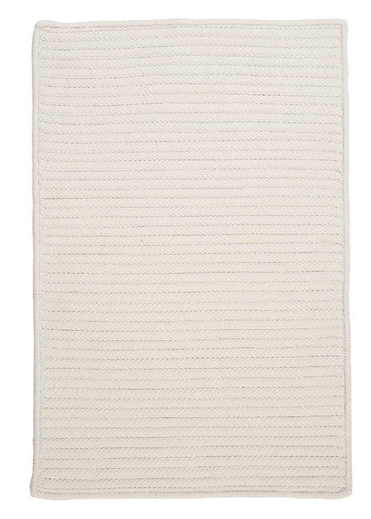 Colonial Mills Simply Home Solid H141 White / Neutral Solid Color Area Rug