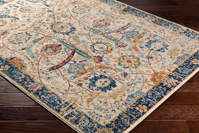 Surya Harput Hap-1014 Dark Blue, Burnt Orange, Saffron Rugs.