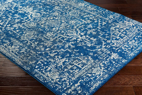 Surya Harput Hap-1022 Dark Blue, Teal, Black, Beige Rugs.