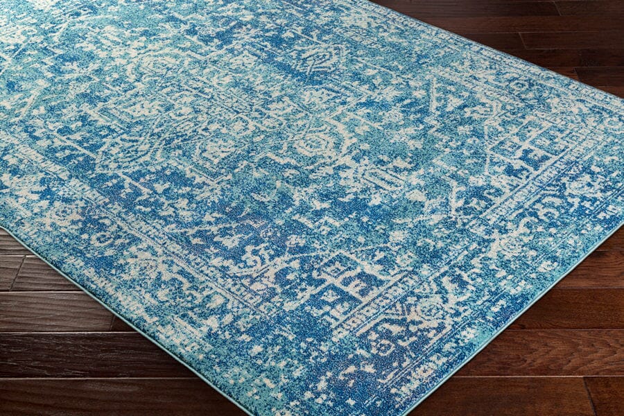 Surya Harput Hap-1023 Teal, Dark Blue, Beige Rugs.