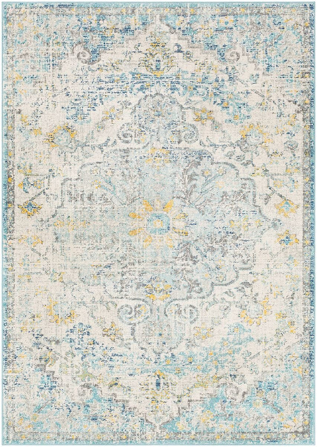 Surya Harput Hap-1065 Beige, Saffron, Light Gray, Teal Rugs.