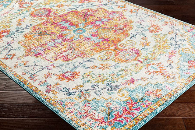 Surya Harput Hap-1067 Beige, Saffron, Light Gray, Teal Rugs.