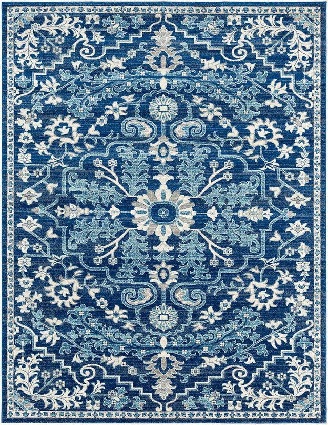 Surya Harput Hap-1068 Beige, Light Gray, Teal, Dark Blue Rugs.