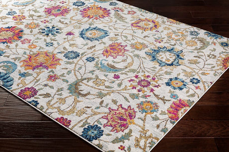 Surya Harput Hap-1074 Saffron, Teal, Light Gray, Beige Rugs.