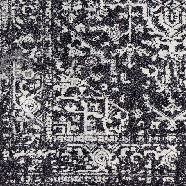 Surya Harput Hap-1087 Black, Charcoal, Light Gray, White Rugs.