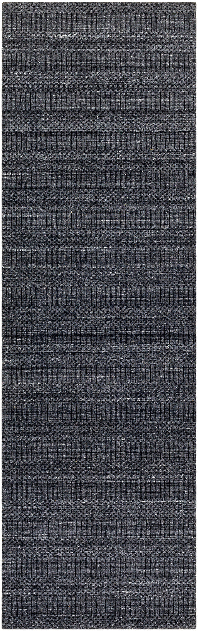Surya Hickory Hck-2300 Charcoal, Black Rug.
