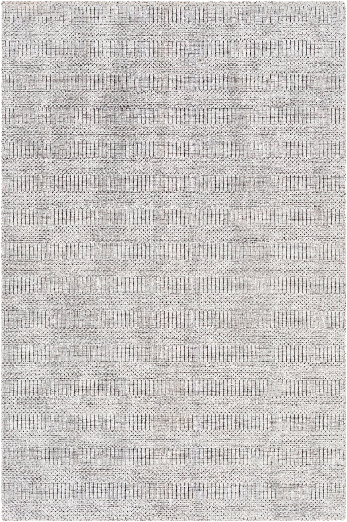 Surya Hickory Hck-2302 Light Beige, Gray Rug.