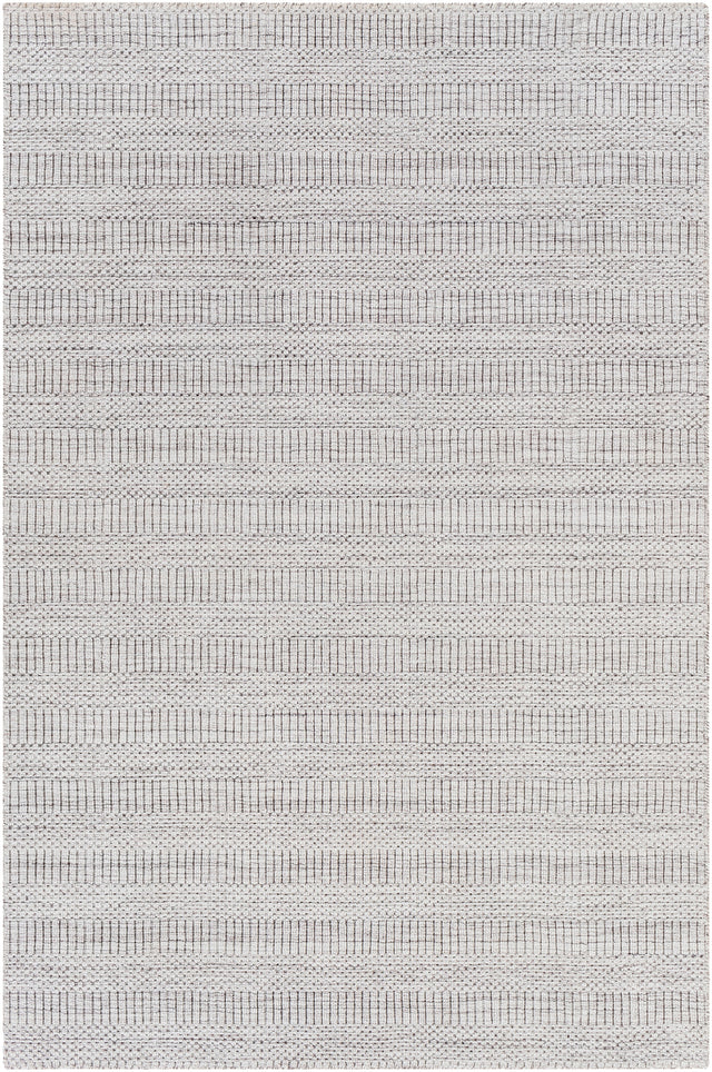 Surya Hickory Hck-2302 Light Beige, Gray Rug.