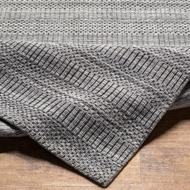 Surya Hickory Hck-2303 Gray, Charcoal Rug.