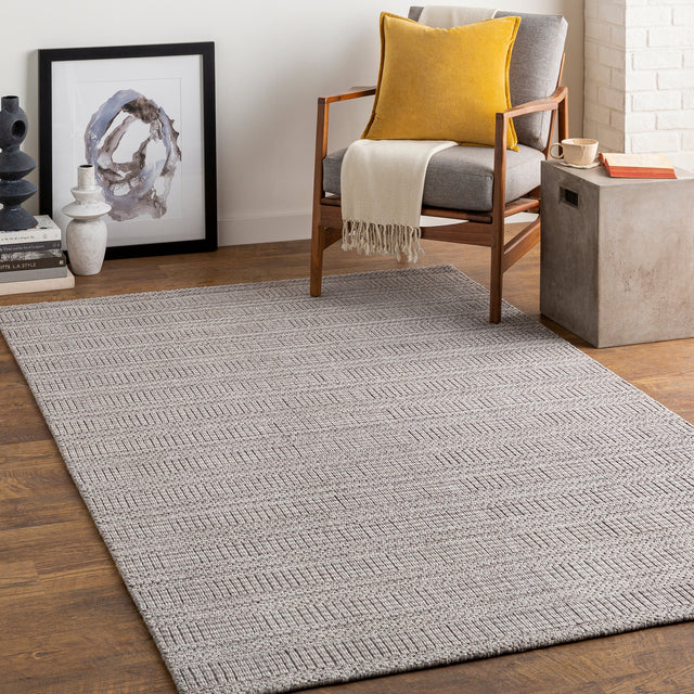 Surya Hickory Hck-2304 Dark Brown, Beige Rug.