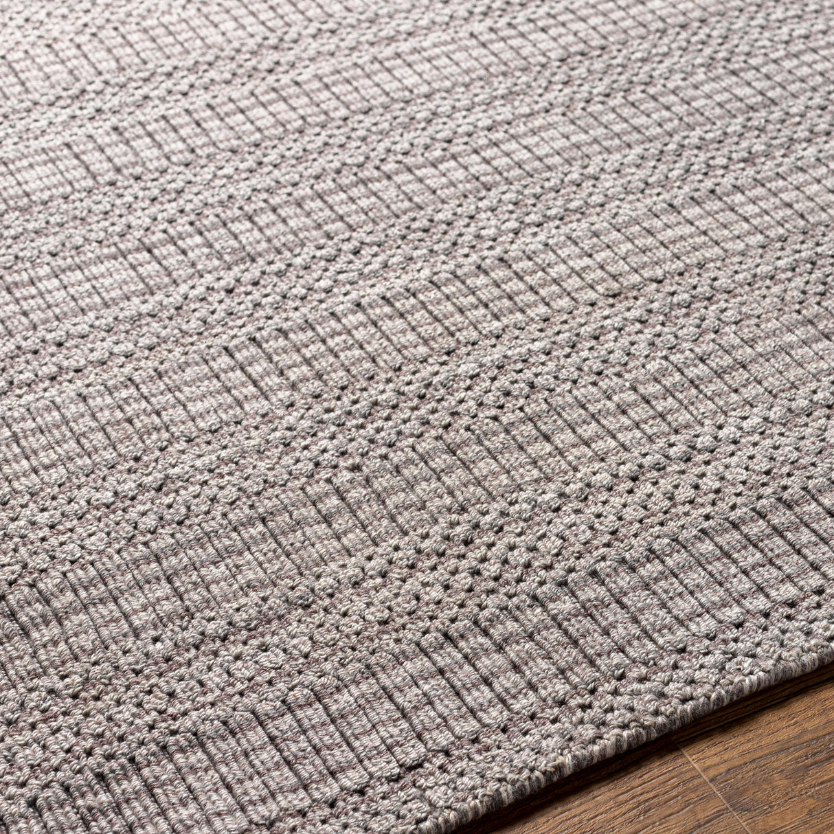Surya Hickory Hck-2304 Dark Brown, Beige Rug.