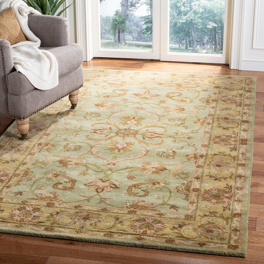 Safavieh Heritage Hg811A Green / Gold Area Rug