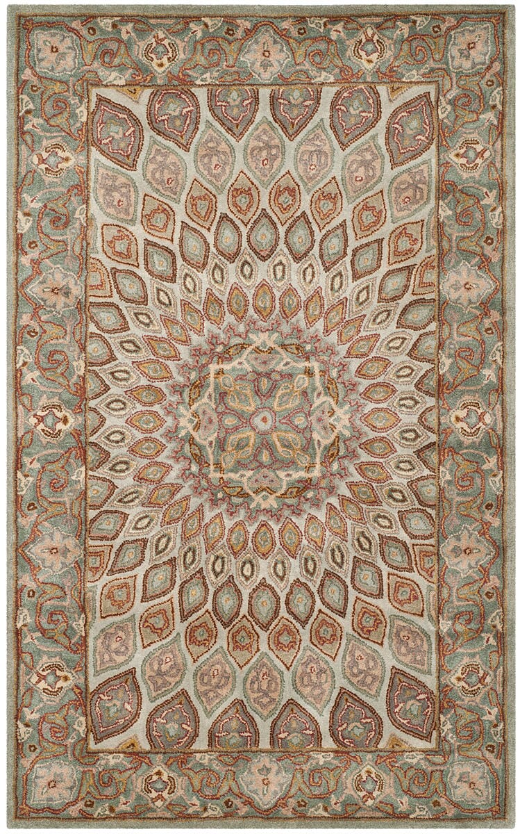 Safavieh Heritage Hg914B Blue / Grey Rugs.