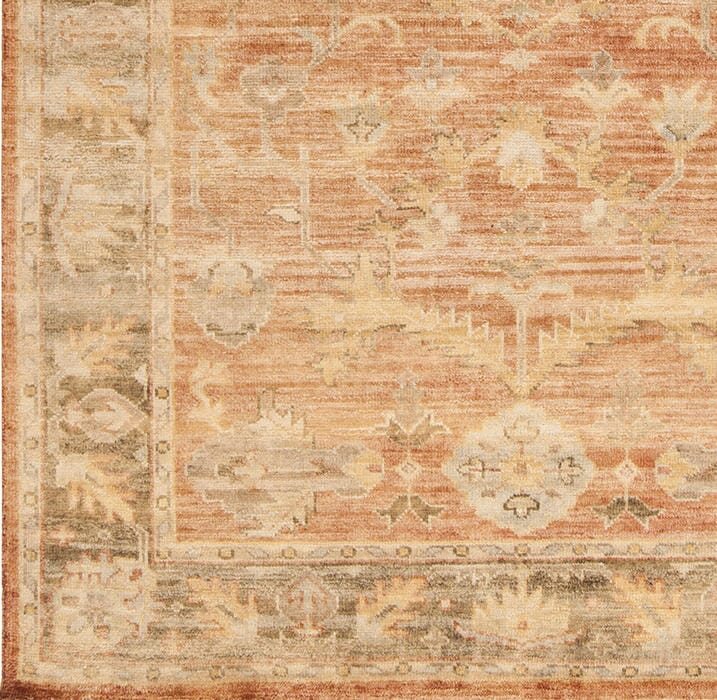 Surya Hillcrest Hil-9009 Slate Gray / Carnelian / Cumin Rugs.