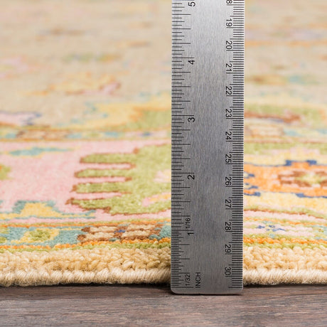 Surya Hillcrest Hil-9043 Tan, Bright Pink, Olive, Aqua, Navy Rugs.