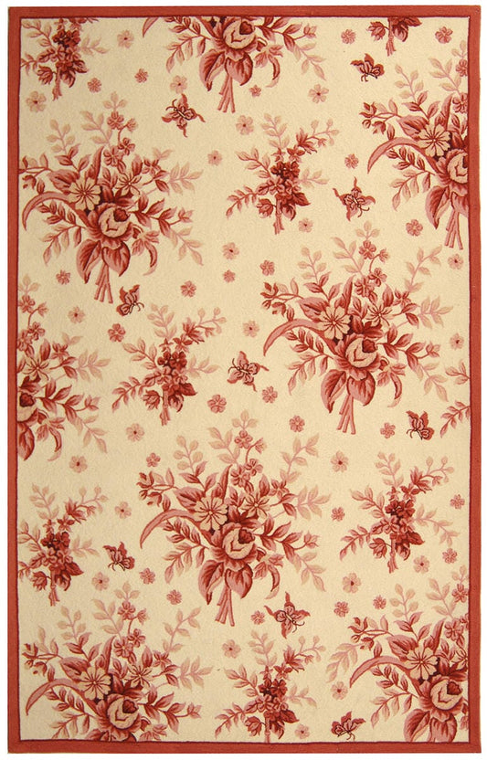 Safavieh Chelsea hk250c Ivory / Rose Floral / Country Area Rug