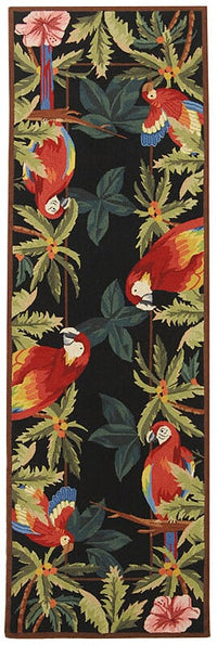 Safavieh Chelsea hk296a Black Floral / Country Area Rug