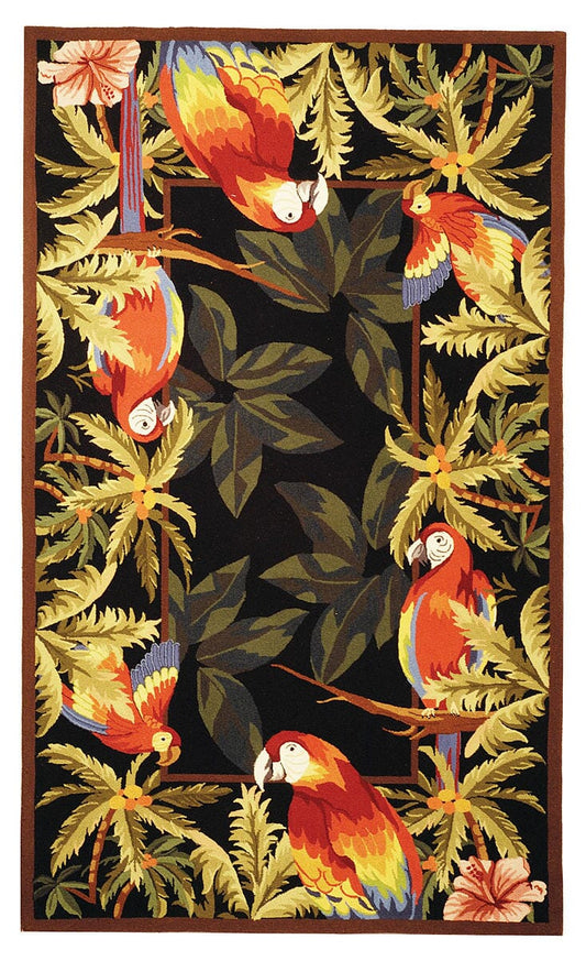 Safavieh Chelsea hk296a Black Floral / Country Area Rug
