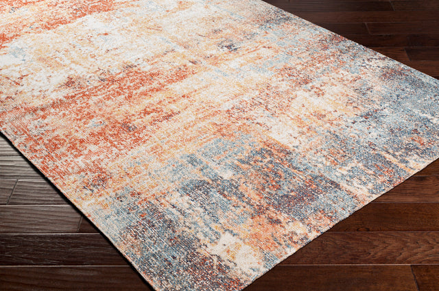 Surya Huntington Beach Htb-2323 Denim, Burnt Orange, Camel, Taupe Rugs.