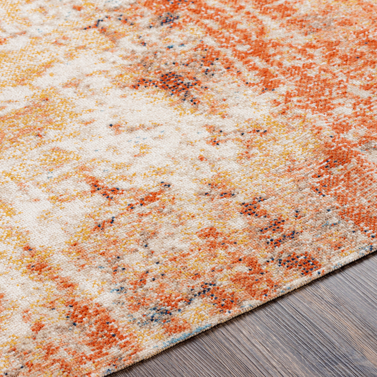Surya Huntington Beach Htb-2323 Denim, Burnt Orange, Camel, Taupe Rugs.