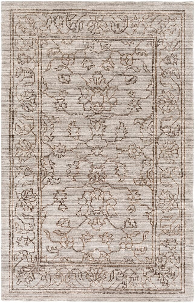 Surya Hightower Htw-3003 Light Gray, Camel, Dark Brown Rugs.