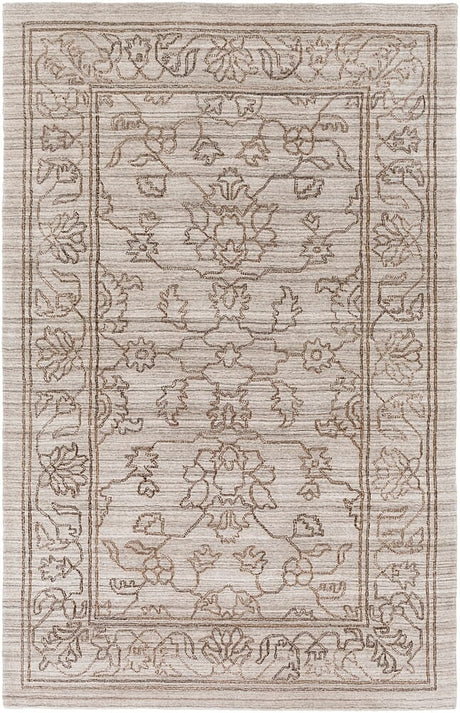 Surya Hightower Htw-3003 Light Gray, Camel, Dark Brown Rugs.