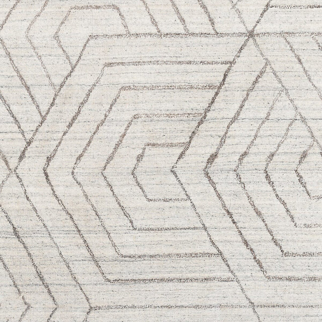 Surya Hightower Htw-3012 Dark Brown, Charcoal, Cream Rugs.