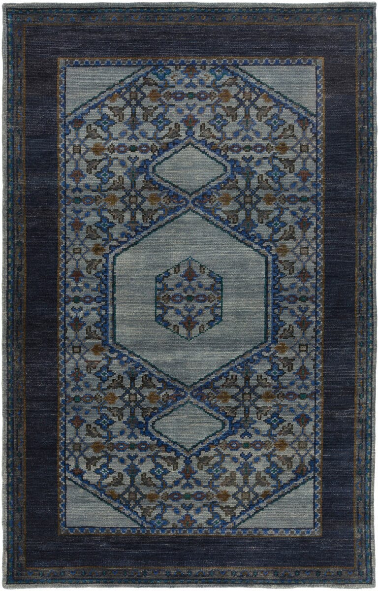 Surya Haven Hvn-1218 Slate / Navy / Gray / Olive / Teal Rugs.