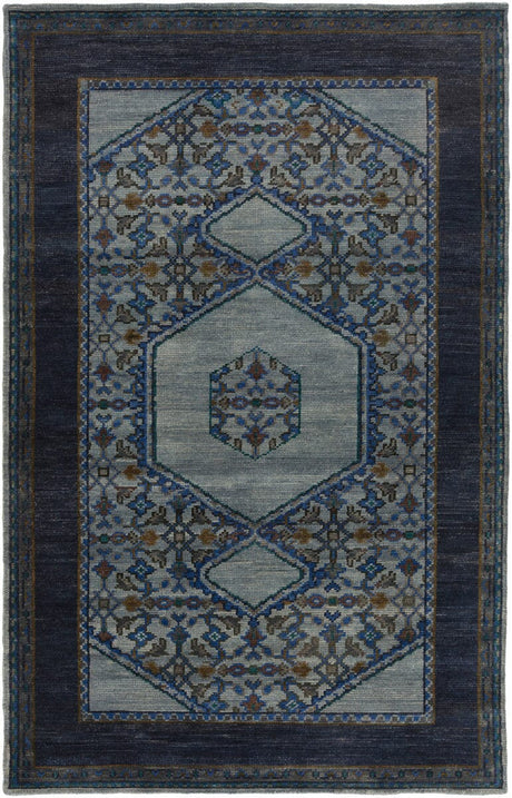 Surya Haven Hvn-1218 Slate / Navy / Gray / Olive / Teal Rugs.