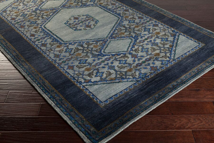 Surya Haven Hvn-1218 Slate / Navy / Gray / Olive / Teal Rugs.