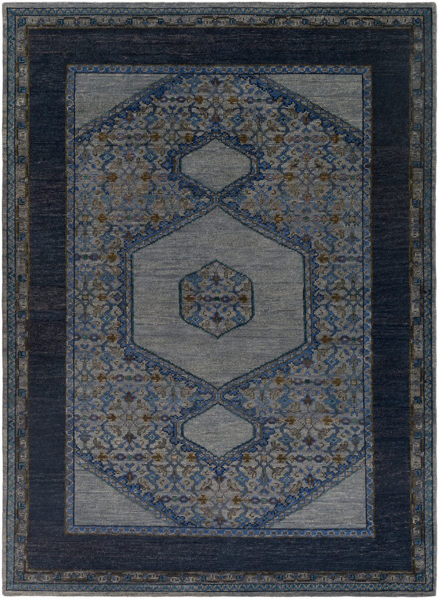 Surya Haven Hvn-1218 Slate / Navy / Gray / Olive / Teal Rugs.