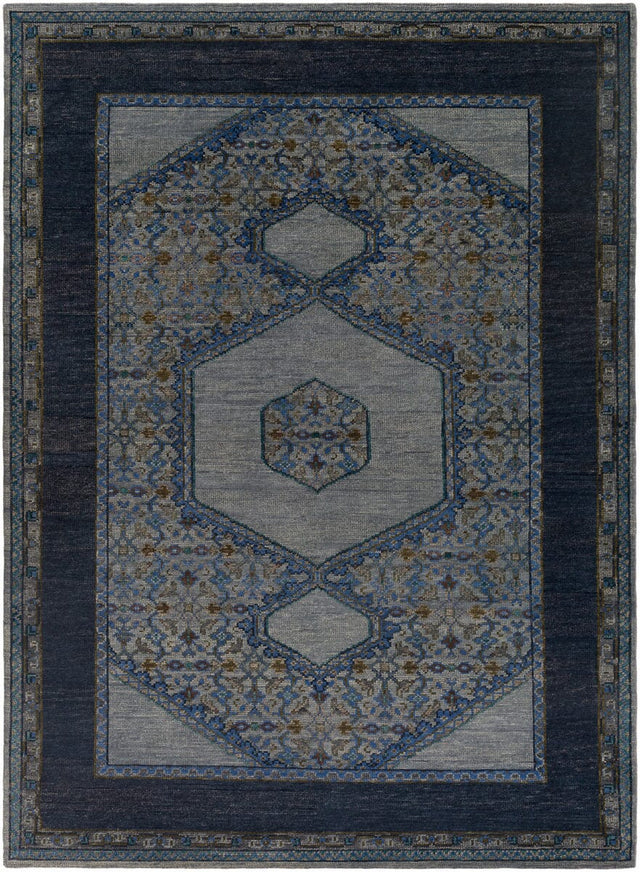 Surya Haven Hvn-1218 Slate / Navy / Gray / Olive / Teal Rugs.