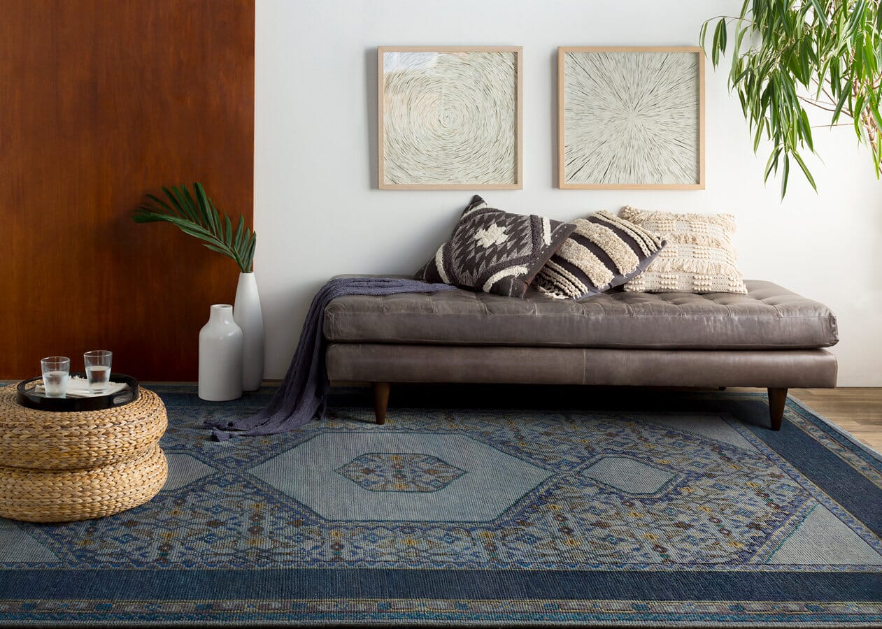 Surya Haven Hvn-1218 Slate / Navy / Gray / Olive / Teal Rugs.