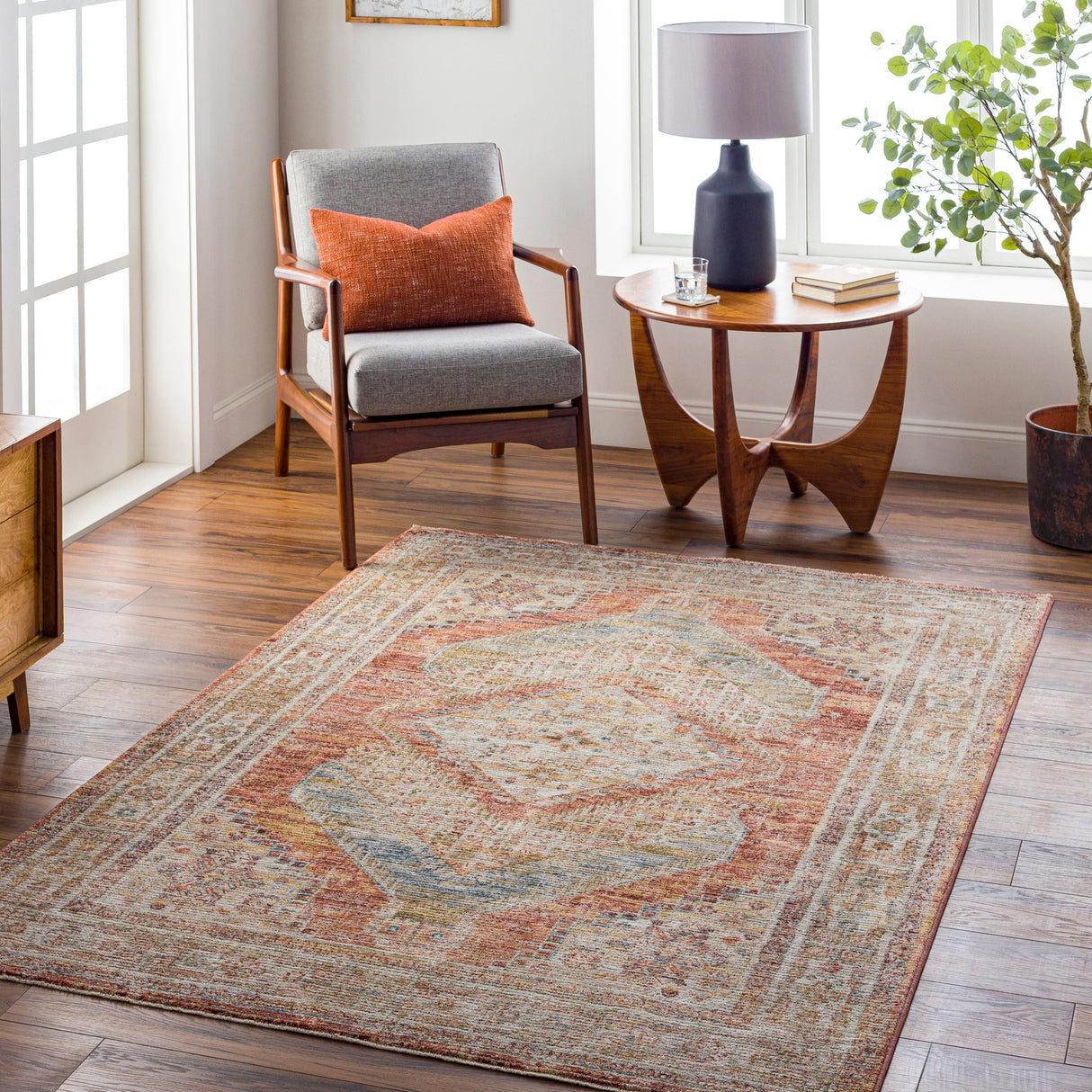 Surya Naila Ial-2304 Burgundy Rug.