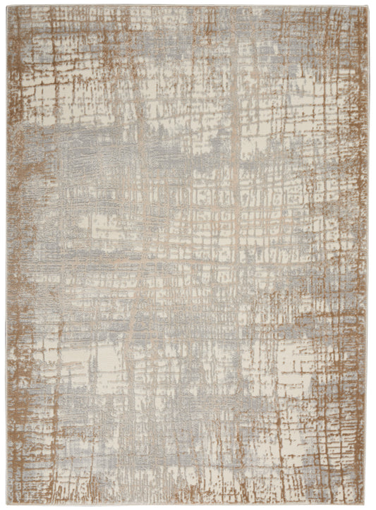 Calvin Klein Home Rush Ck950 Ivory/Taupe Area Rug