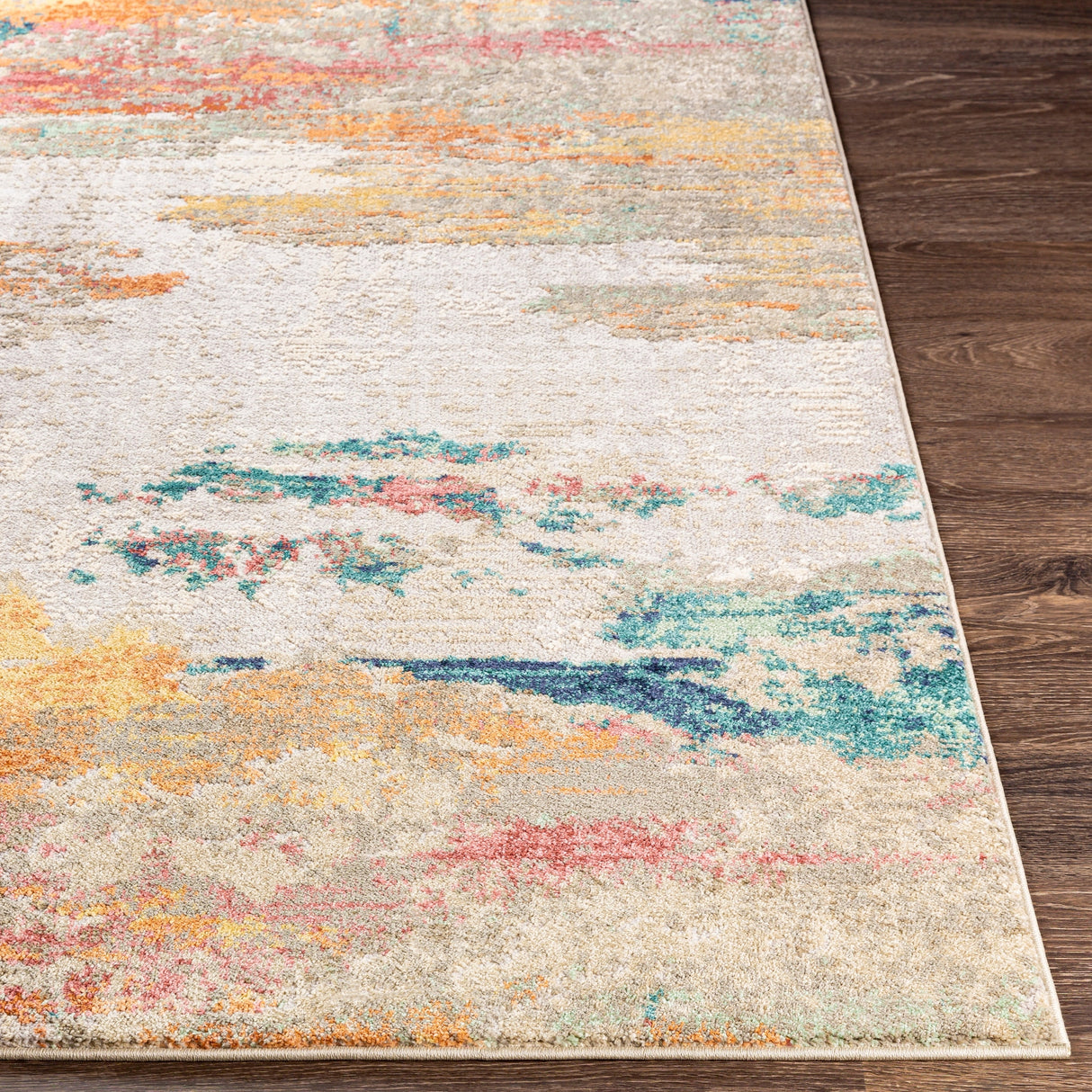 Surya Illusions Ils-2302 Cream, Light Gray, Medium Gray, Saffron Rugs.