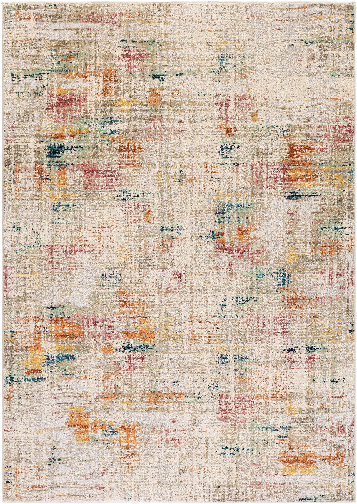 Surya Illusions Ils-2303 Cream, Light Gray, Medium Gray, Saffron Rugs.
