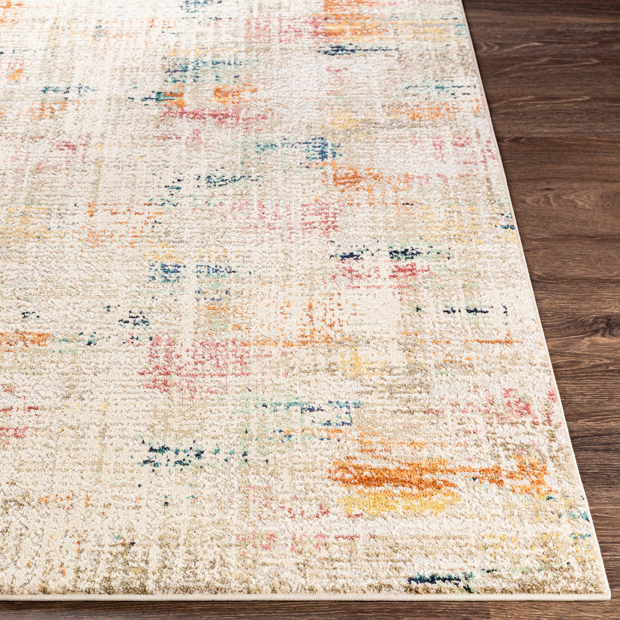 Surya Illusions Ils-2303 Cream, Light Gray, Medium Gray, Saffron Rugs.