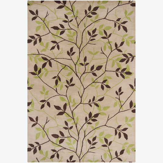 Chandra Basinghall Int-13400 Brown Floral / Country Area Rug