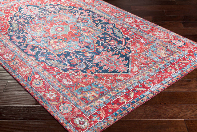 Surya Iris Irs-2316 Navy, Denim, Bright Red, Grass Green Rugs.