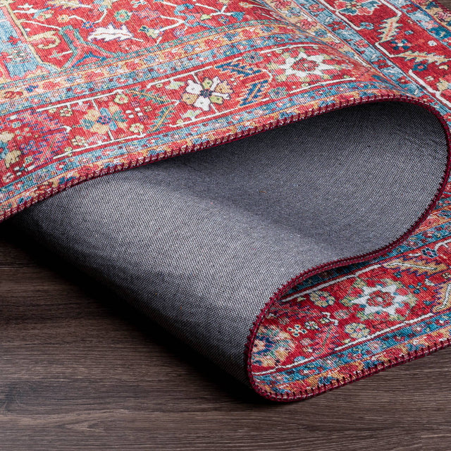 Surya Iris Irs-2316 Navy, Denim, Bright Red, Grass Green Rugs.