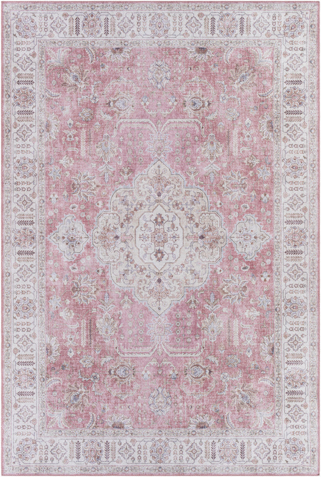 Surya Iris Irs-2321 Mauve, Blush, Pale Blue, Brown Rugs.
