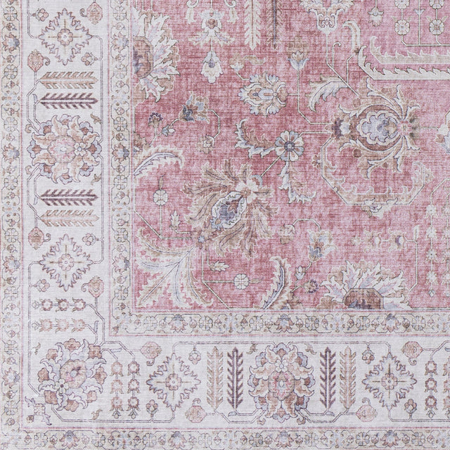 Surya Iris Irs-2321 Mauve, Blush, Pale Blue, Brown Rugs.