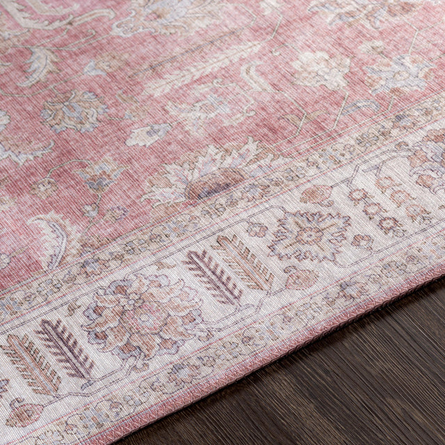 Surya Iris Irs-2321 Mauve, Blush, Pale Blue, Brown Rugs.