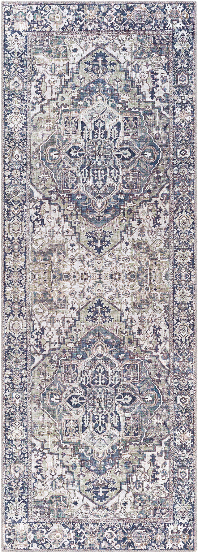 Surya Iris Irs-2359 Charcoal, Sage, Light Gray, Cream Rugs.